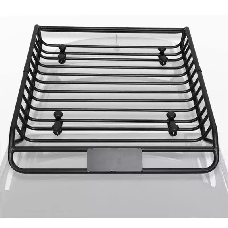 Panier de toit, 160x110x16 cm, porte-bagages en acier robuste - Capacité de charge 75 kg pour SUV, camion, voitures