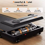 Tapis de course Costway 2,5 CV sous le bureau avec télécommande, écran LED et 12 programmes prédéfinis
