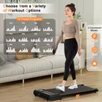 Tapis de course Costway 2,5 CV sous le bureau avec télécommande, écran LED et 12 programmes prédéfinis