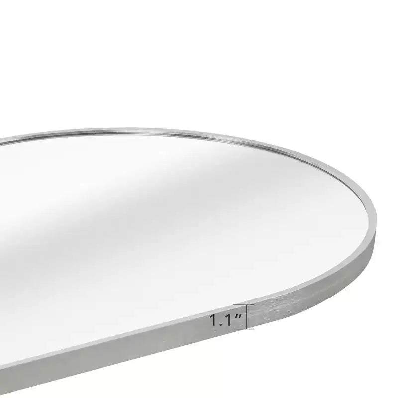 Miroir de sol Whisen 63x20 pouces en forme de pilule, design incassable