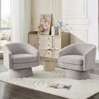 Fauteuil pivotant, fauteuil de lecture pivotant en chenille à 360°, fauteuil de salon moderne avec espace de rangement pour salon et chambre à coucher