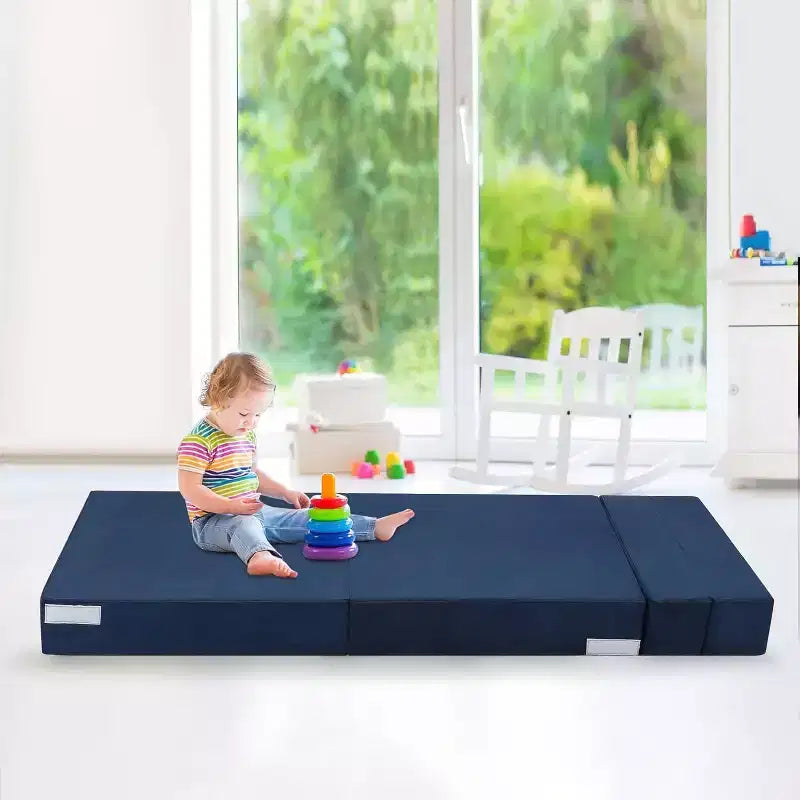 Matelas de canapé pliant Acekool, fauteuil-lit convertible en mousse à mémoire de forme avec oreiller, futon de sol en lin, taille unique pour salon