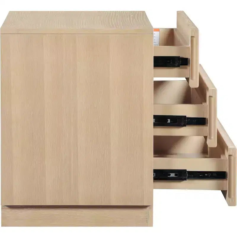 Meridian Furniture, Table de Chevet Naturelle Weave