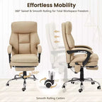 Chaise de bureau EROMMY avec 6 points de vibration, réglable en hauteur et en inclinaison