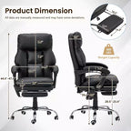 Chaise de bureau EROMMY avec 6 points de vibration, réglable en hauteur et en inclinaison