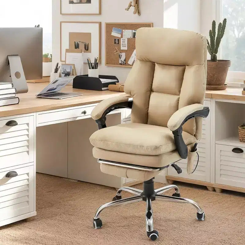 EROMMY Office Chair With 6 Vibration Points, Height-AdjustableAngle-Adjustable