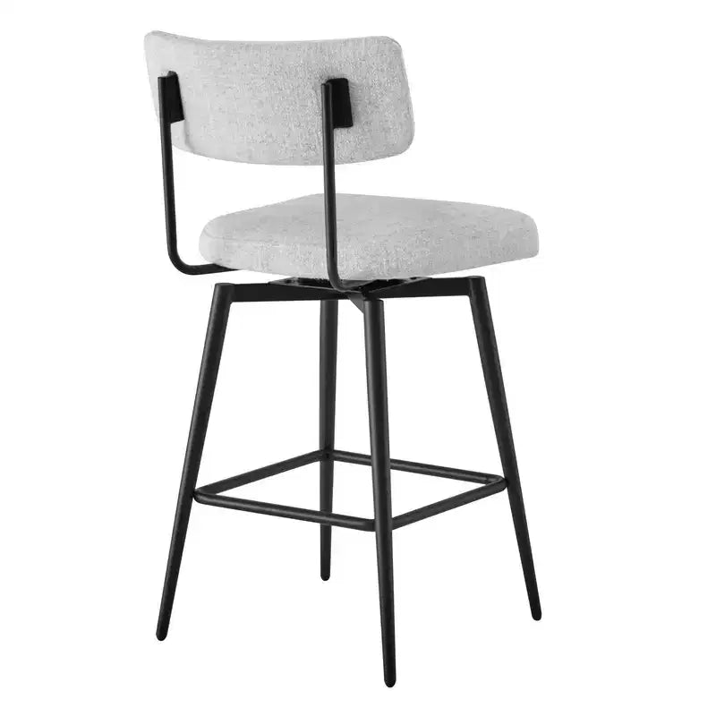Chaises de bar pivotantes hauteur comptoir Spruce&Spring avec cadre en métal – Lot de 2