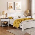 GustoWave Nightstands End Table with Drawer, Side Table for Spaces, 2 Tiers Storage Shelves with Dresser, Bedside Table