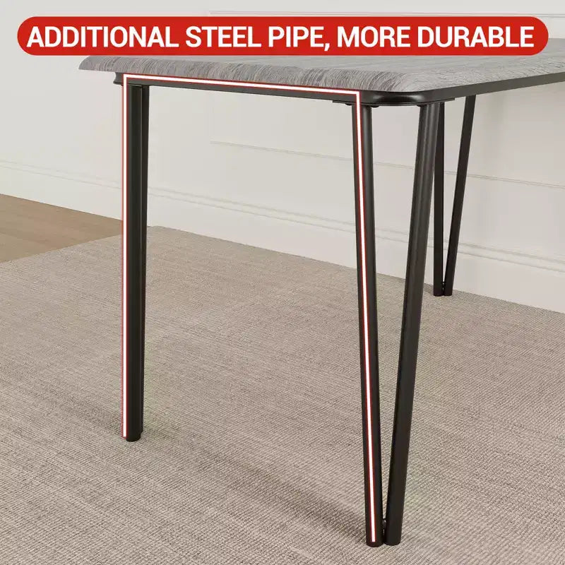 Dining Table for 4,Small Table & Chairs Set of 4,Square Dinette Set for 4,5 Piece Kitchen & Dining Room Sets for Small Space,Apartment,Home Office