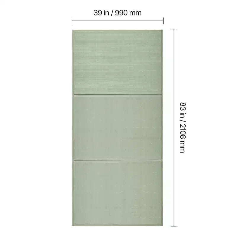 Tapis tatami japonais VEVOR, matelas tatami japonais pliable pleine grandeur (herbe de jonc naturelle), matelas de sol japonais avec envers antidérapant, vert