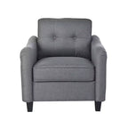 Ensemble de canapés capitonnés en tissu GDFStudio McLarnan contemporains 3 pièces