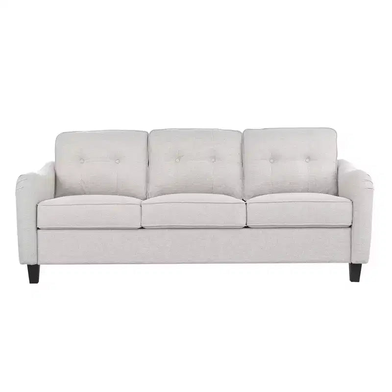 Ensemble de canapés capitonnés en tissu GDFStudio McLarnan contemporains 3 pièces