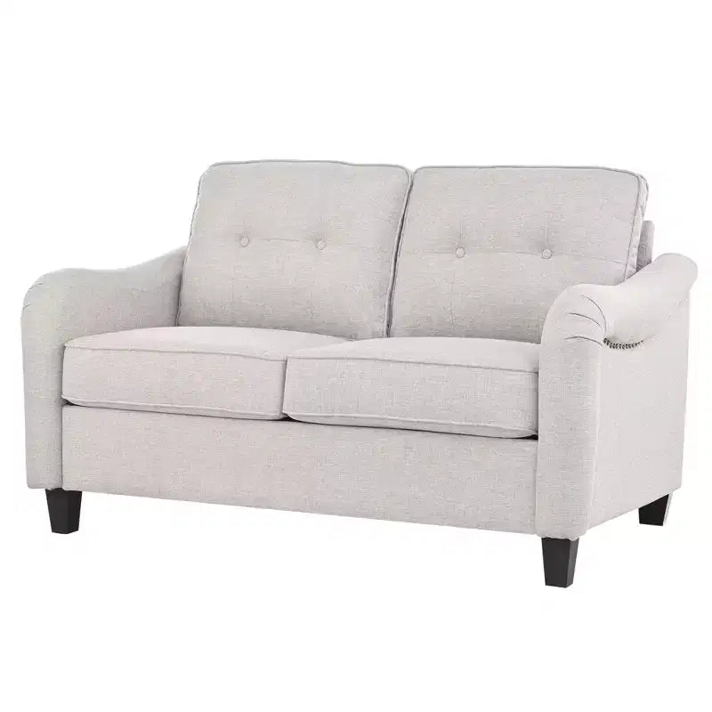 Ensemble de canapés capitonnés en tissu GDFStudio McLarnan contemporains 3 pièces