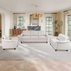 GDFStudio McLarnan Contemporary 3 Piece Fabric Tufted Sofa Set