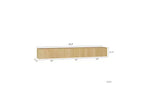 68.8 Meuble TV Flottant Mural avec 16 LED Couleurs, Meuble TV Moderne 69, Meuble TV Flottant, Centre de Divertissement pour TV 55 60 65 Pouces, Bois
