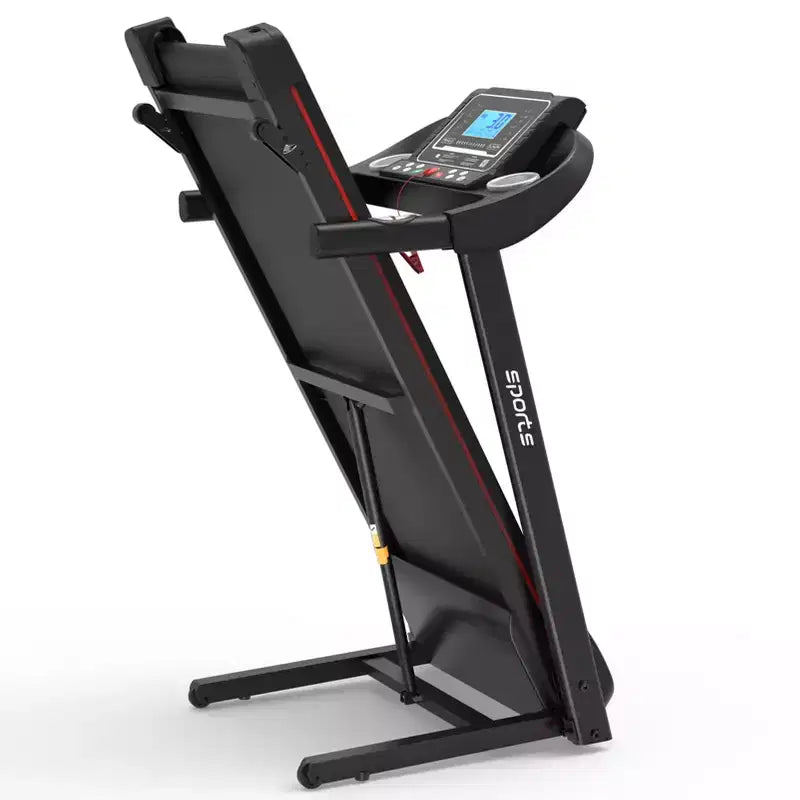 Tapis de course pliable avec inclinaison manuelle, 5 écrans et capacité de 113 kg