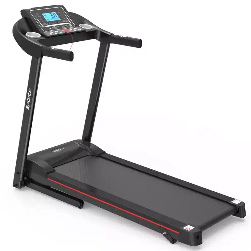 Tapis de course pliable avec inclinaison manuelle, 5 écrans et capacité de 113 kg
