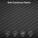 Canapé modulaire en velours côtelé Mjkone 141'' de profondeur, canapé moderne 8 places en forme de U avec pouf mobile