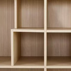 2-en-1 Bibliothèque Maison de chat Arbre à chat Vitrine Cache-litière pour chat Étagère d'escalade Bibliothèque Étagère de rangement, Naturel - ModernLuxe