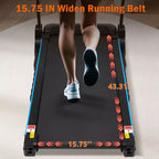 Tapis de course pliable Whisen Home avec plateforme rembourrée