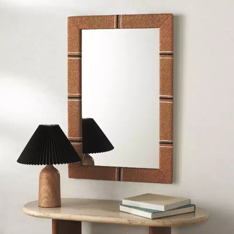 Salra Mirror - 23.82 x 35.8 - MRR9018 - Natural - Safavieh