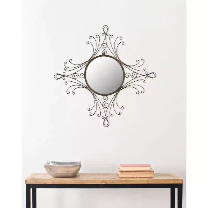 Miroir maltais - 28,3 x 31,5 - MIR3009 - Marron Rustique - Safavieh