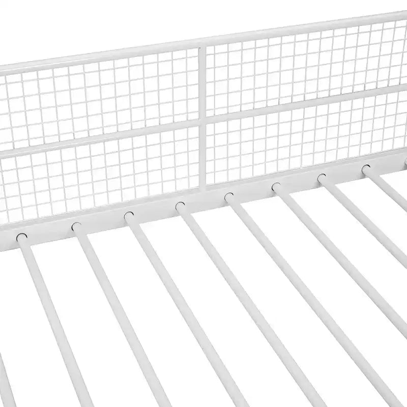 Lit superposé métallique double sur grand format avec escalier de rangement, cadre de lit en acier robuste avec étagères et armoire ouverte pour adolescents et adultes