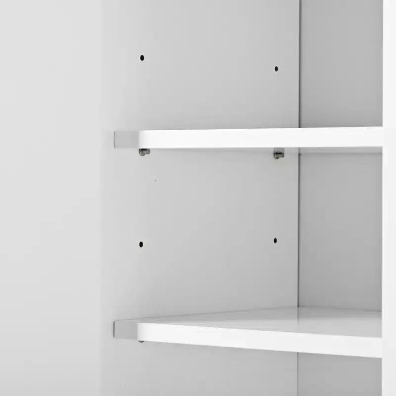 Meuble à chaussures Okak, Meuble de rangement avec 4 portes, 1 tiroir et étagères réglables, Meuble d'entrée pour Entrée, Salon