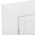 Meuble à chaussures Okak, Meuble de rangement avec 4 portes, 1 tiroir et étagères réglables, Meuble d'entrée pour Entrée, Salon