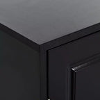 Meuble à chaussures Okak, Meuble de rangement avec 4 portes, 1 tiroir et étagères réglables, Meuble d'entrée pour Entrée, Salon