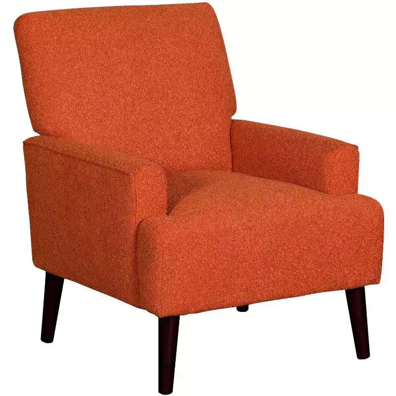 Elements Kiwi Boucle Orange Fabric Accent Chair