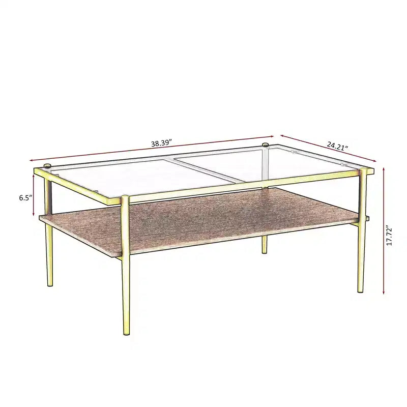 Ensemble de 3 tables basses et tables d'appoint, tables modernes en verre avec étagère de rangement en MDF et pieds en métal robustes pour le salon