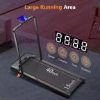 Tapis de marche KERDOM Under Desk, tapis roulant portable pour la maison et le bureau, tapis de marche 2 en 1 avec télécommande, capacité de 158 kg, tapis de course 2,5 CV avec LED