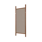 MAYEERTY Miroir pleine longueur en bois massif échelle rectangulaire noyer 63x24x1in sans support