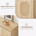 Table console de ferme COZONY avec rangement à 2 portes et étagère, table de canapé rustique pour entrée, bar à café pour salon
