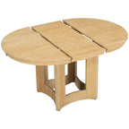 Ensemble de salle à manger rond extensible Whisen Farmhouse avec 4 chaises