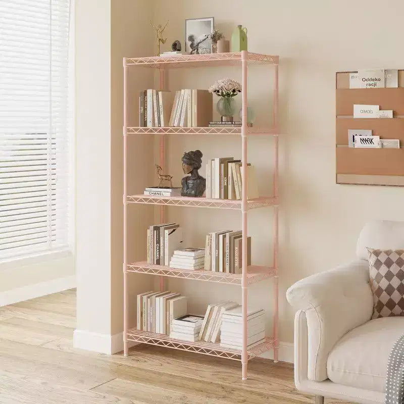 Étagère de rangement Karl Home à 5 niveaux, en fil métallique, coloris noir