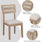 Ensemble de salle à manger GDFStudio Monica 6 pièces avec table et chaises rembourrées