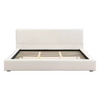 Christopher Knight Home Adrian Modern Upholstered Platform Bed with Linen Thick Headboard