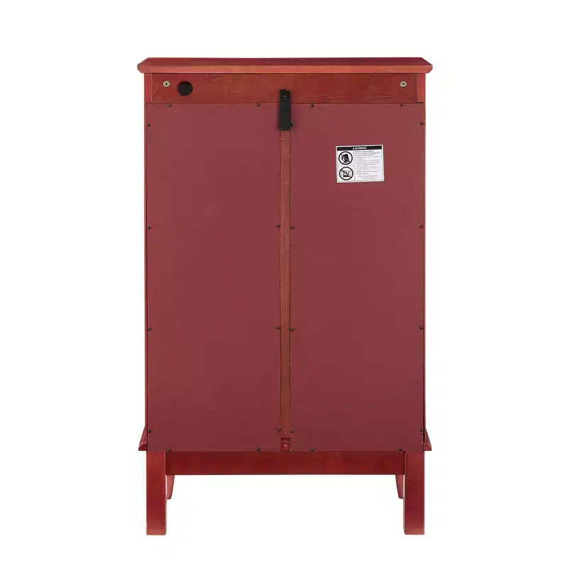 Elegant 2-Door Curio Cabinet with Tempered Glass Doors, Mirrored Back Panel, and Adjustable Shelves - Lighted Display Cabinet for Home