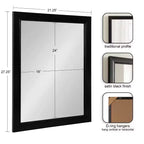 Miroir mural rectangulaire de salle de bain Kate and Laurel Monetta