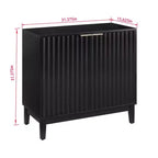 Meuble de rangement moderne Okak, meuble d'entrée à 2 portes, meuble décoratif pour le salon, le bureau, l'entrée