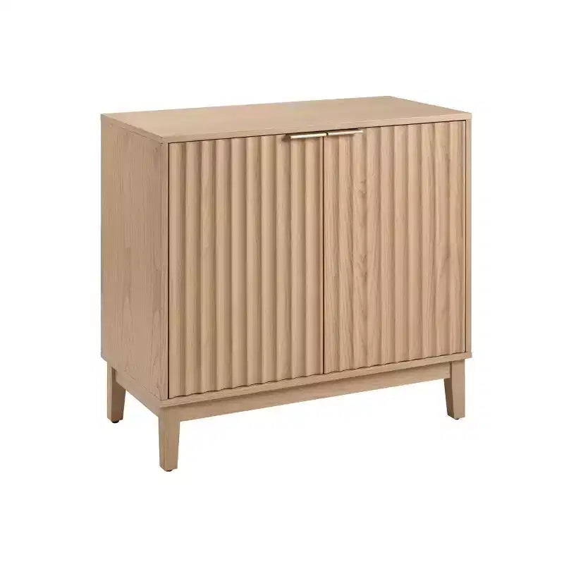Meuble de rangement moderne Okak, meuble d'entrée à 2 portes, meuble décoratif pour le salon, le bureau, l'entrée