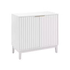Meuble de rangement moderne Okak, meuble d'entrée à 2 portes, meuble décoratif pour le salon, le bureau, l'entrée