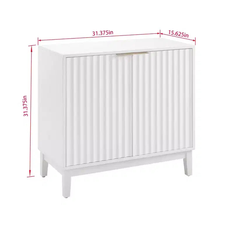 Meuble de rangement moderne Okak, meuble d'entrée à 2 portes, meuble décoratif pour le salon, le bureau, l'entrée