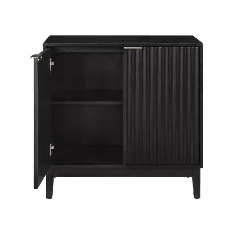 Meuble de rangement moderne Okak, meuble d'entrée à 2 portes, meuble décoratif pour le salon, le bureau, l'entrée