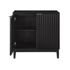 Meuble de rangement moderne Okak, meuble d'entrée à 2 portes, meuble décoratif pour le salon, le bureau, l'entrée