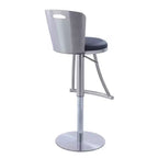 Tabouret réglable en hauteur, dossier métal, Chintaly Imports
