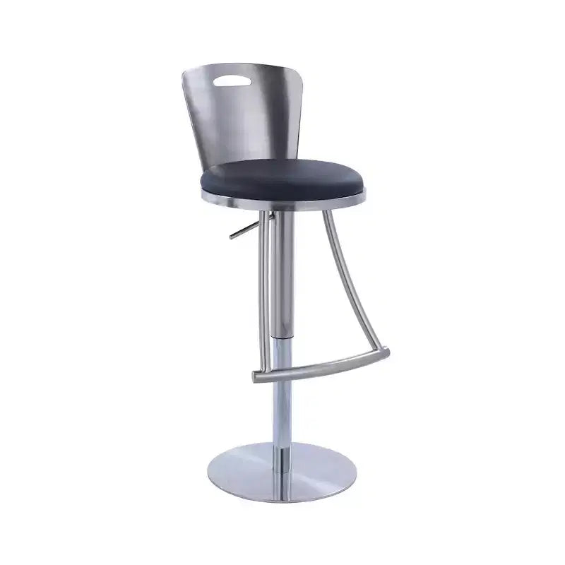Tabouret réglable en hauteur, dossier métal, Chintaly Imports
