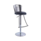 Tabouret réglable en hauteur, dossier métal, Chintaly Imports